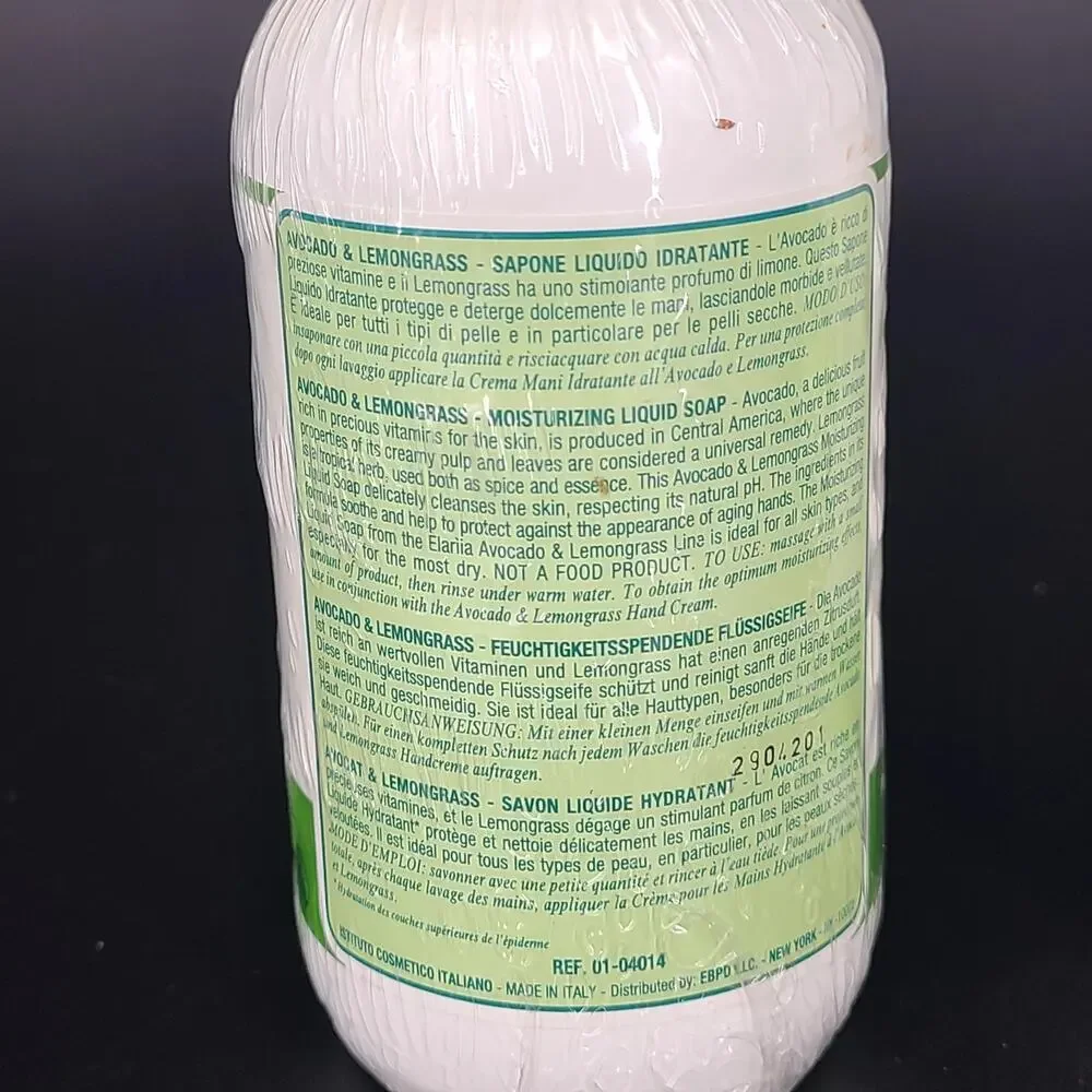 Elariia San Pellegrino Avocado & Lemongrass Moisturizing Liquid Hand Soap x 2